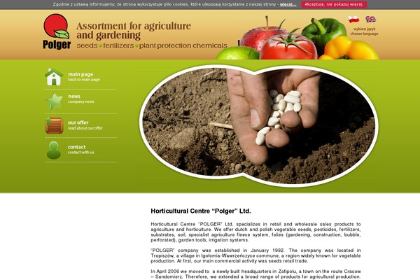 Agriculture theme site design template sample