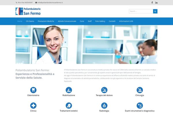iMedica theme site design template sample