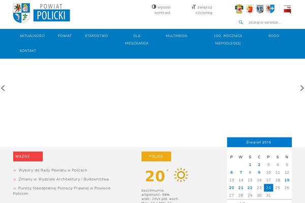 Site using Awesome Weather Widget plugin