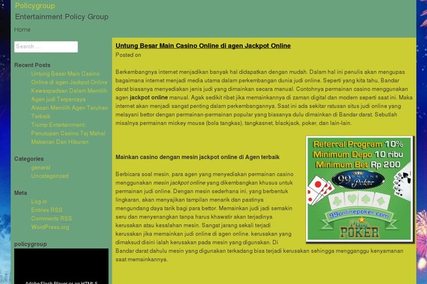 The Final Frontier theme site design template sample