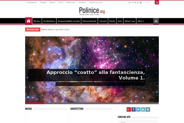 News Vibrant theme site design template sample