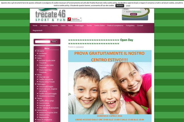 Twenty Ten theme site design template sample