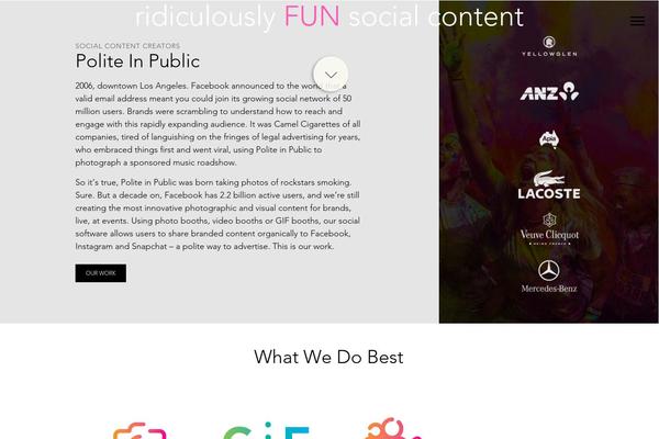 Salient Child theme site design template sample