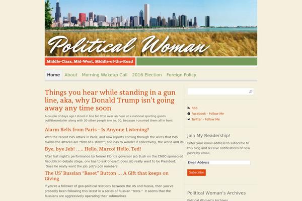 Reportage theme site design template sample