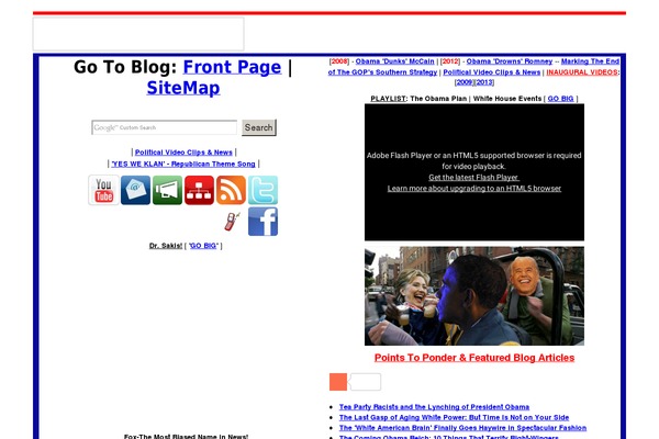 politicalarticles.net site used Livewire-edition