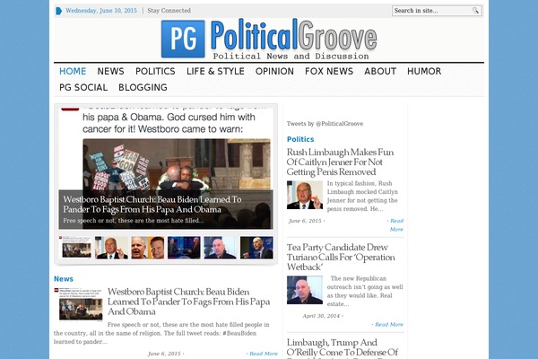 Site using Dynamic Content Gallery plugin