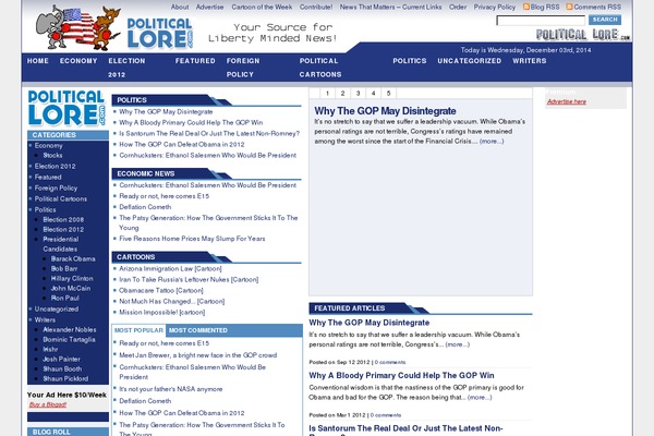 News theme site design template sample