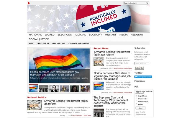 politically-inclined.com site used Advanced Newspaper