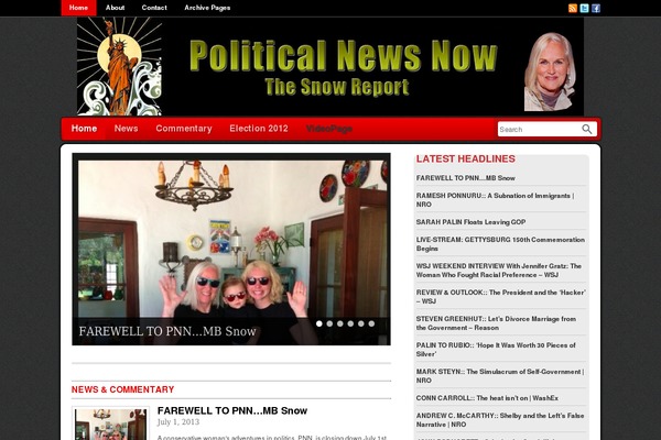 Newsflash theme site design template sample