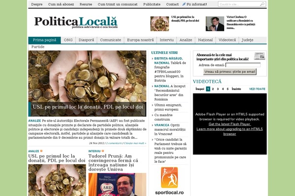 politicalocala.ro site used Blognewsv1022