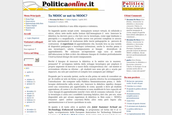 politicaonline.it site used Pol