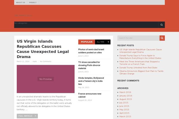 PT Magazine theme site design template sample