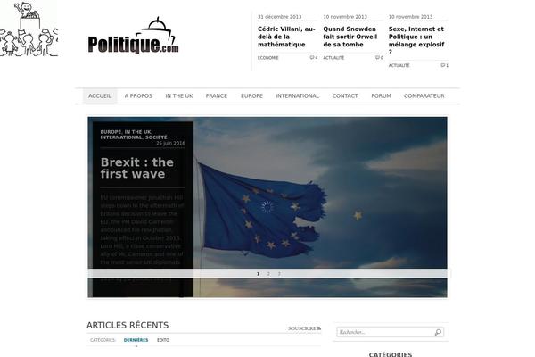 Editorial theme site design template sample