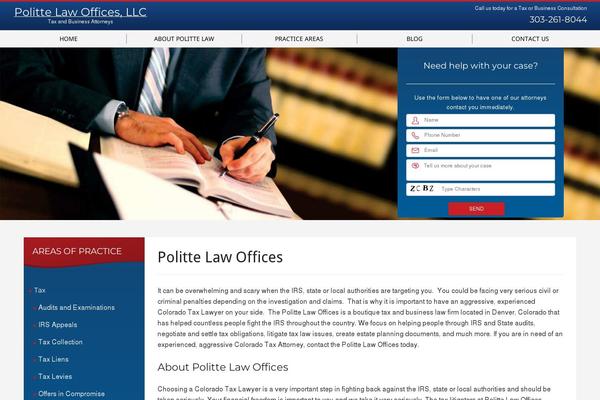 WP Jurist theme site design template sample