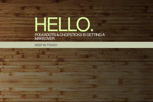 polkadotsandchopsticks.com site used Makeover