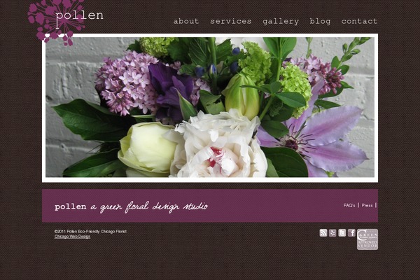 Pollen theme site design template sample