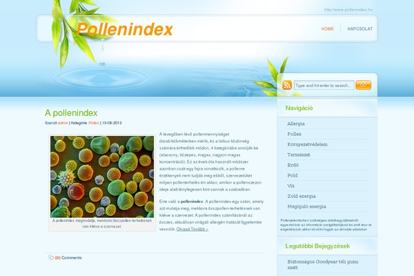Greenleaves theme site design template sample