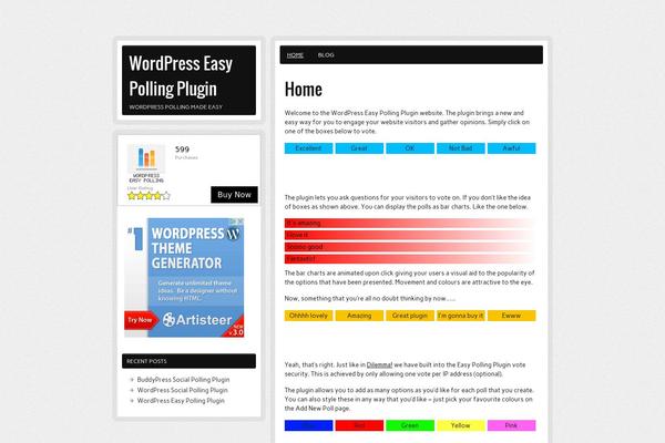 zeeBizzCard theme site design template sample