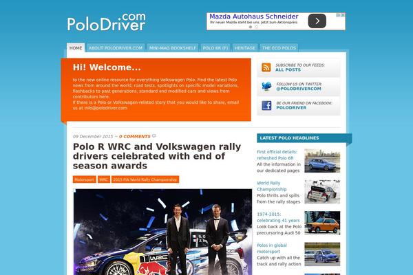 Mainstream theme site design template sample