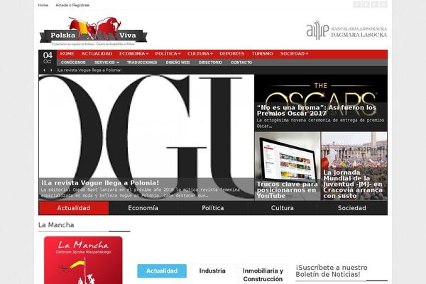 Vogue theme site design template sample
