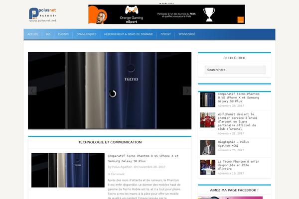 iMag Mag theme site design template sample