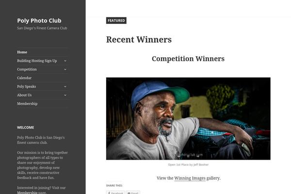 Twentyfifteen Child theme site design template sample