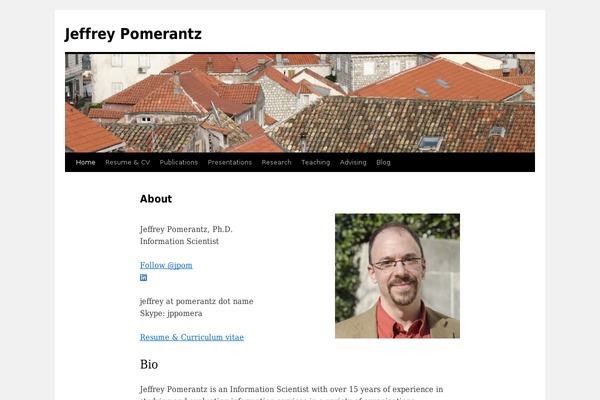 WordPress website example screenshot