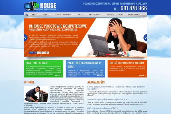 Inhouse theme site design template sample