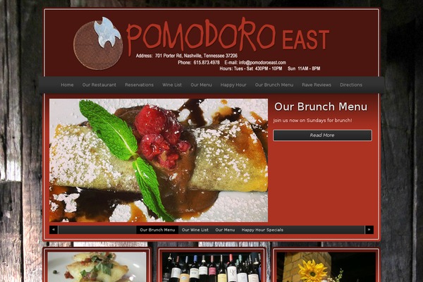 Restaurant theme site design template sample