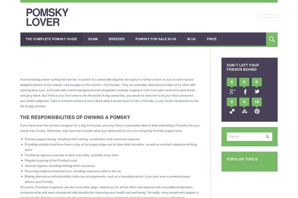 Grimag theme site design template sample