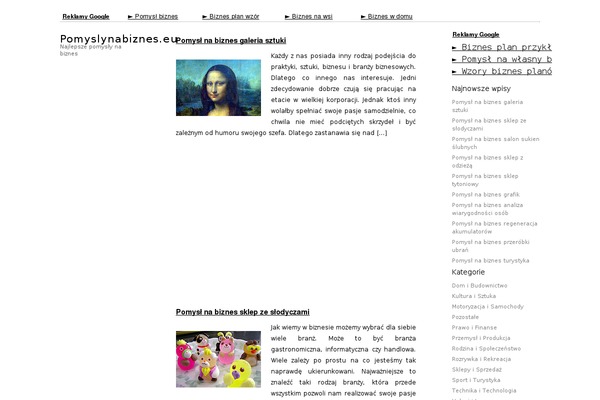 Oulipo theme site design template sample