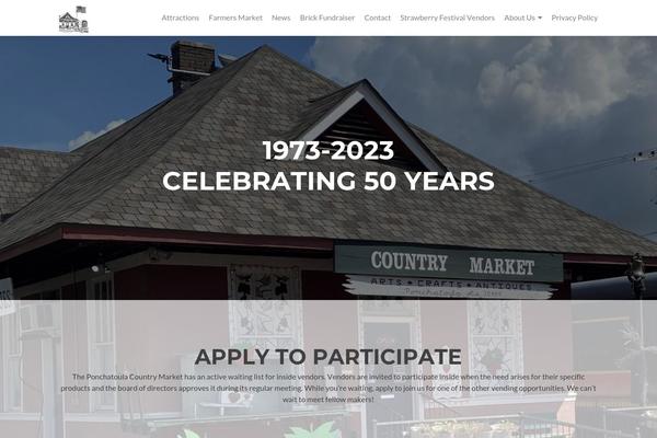 ponchatoulacountrymarket.org site used Zerif Pro