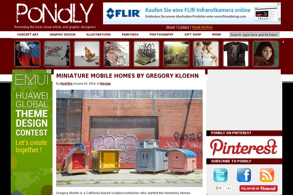 Site using Pinterest Image Pin plugin