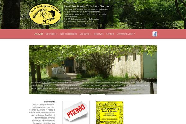 Evolution theme site design template sample