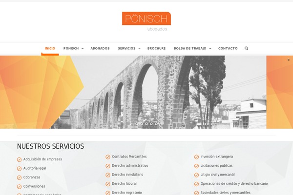 Corporative website example screenshot