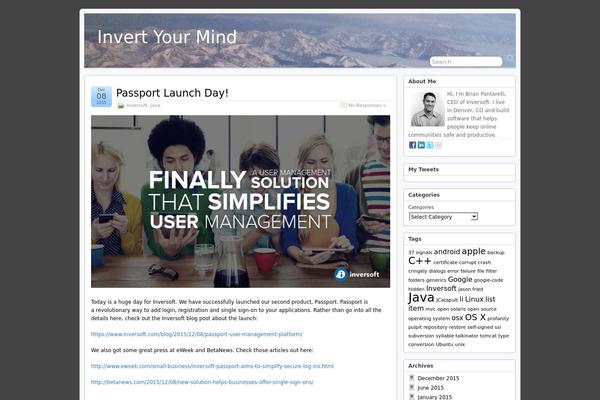 Site using About Me 3000 widget plugin
