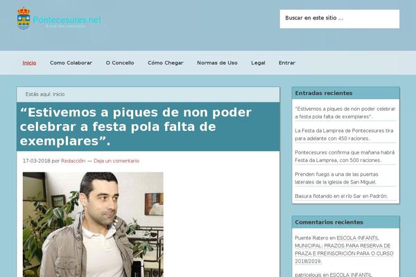 Hestia theme site design template sample