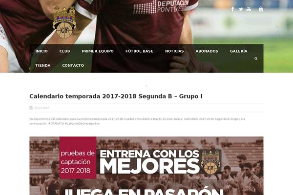 Site using Goodlayers-soccer plugin