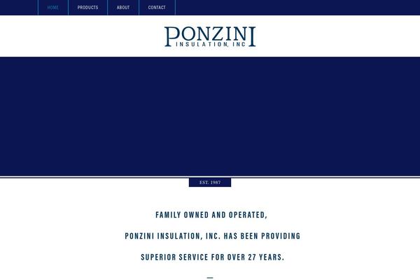 ponziniinsulation.com site used Ponzini