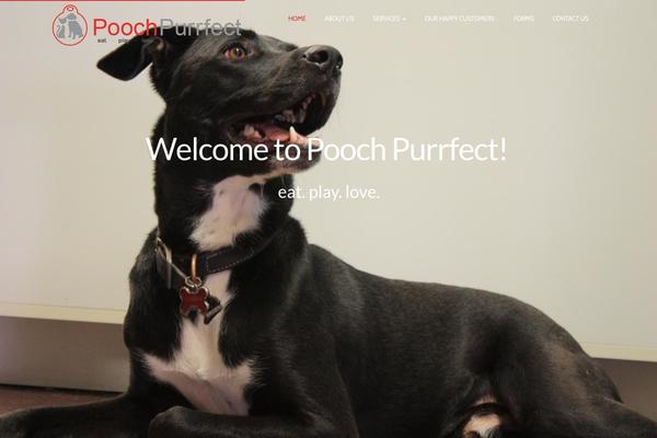 PetCare theme site design template sample