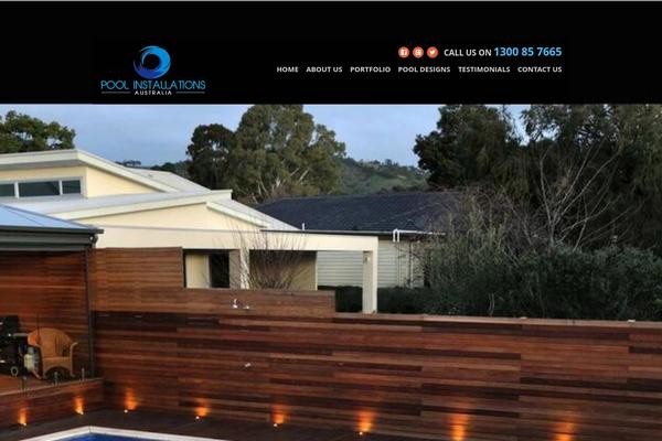 poolinstallations.com.au site used Pool
