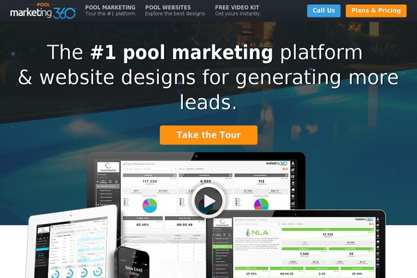 Marketing360-vertical theme site design template sample
