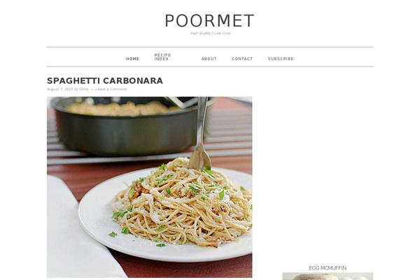Foodie Pro theme site design template sample