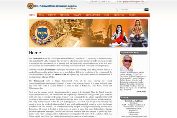 Aim theme site design template sample