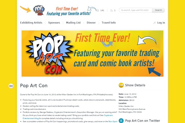 Evento theme site design template sample