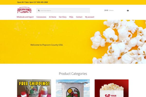 Site using Storefront-parallax-hero plugin