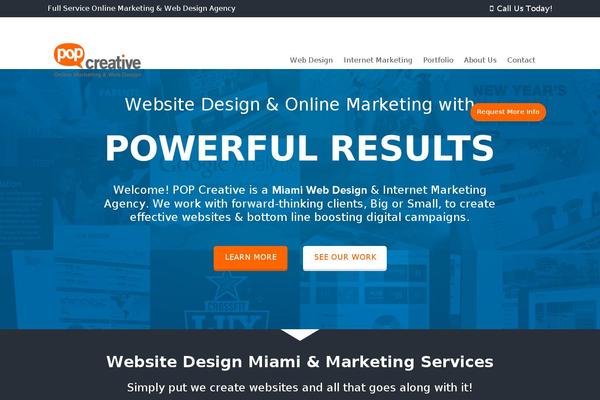 Poptheme theme site design template sample