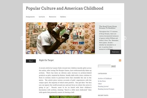 popcultureandamericanchildhood.com site used Linen pro Child