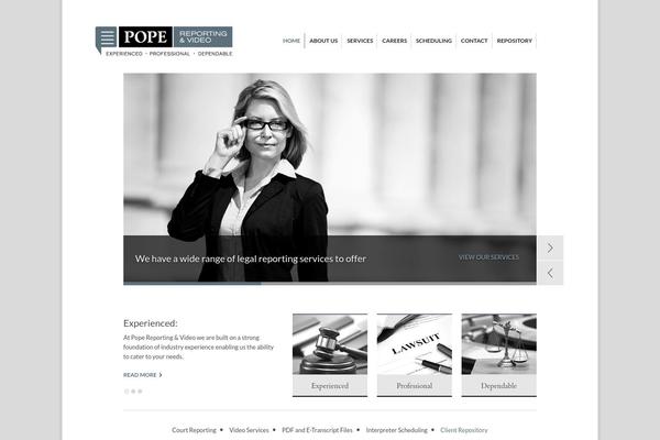 The Practice theme site design template sample