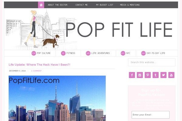 popfitlife.com site used Modern Blogger Pro